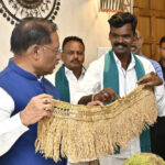 मुख्यमंत्री विष्णु देव साय से तमिलनाडु के किसानों ने की सौजन्य मुलाकात