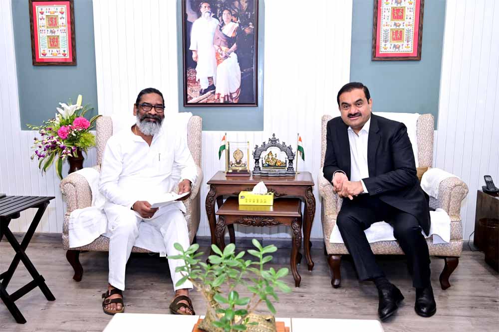 गौतम अडाणी और सीएम हेमंत की बंद कमरे में हुई मीटिंग पर भाजपा ने उठाया सवाल