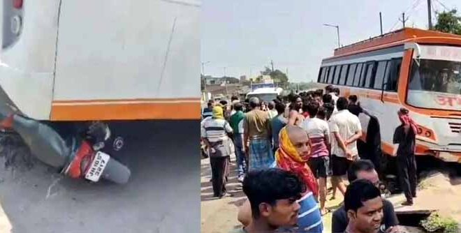 धनबाद में 200 मीटर तक बेकाबू बस ने मचाई तबाही