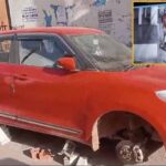बिलासपुर में व्हील चोर गैंग सक्रिय,रात के अंधेरे में उड़ाए 2 कारों के टायर