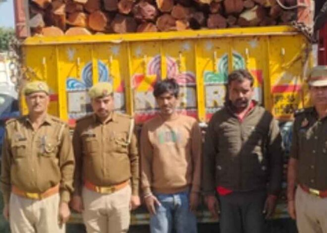 गाजियाबाद की मसूरी पुलिस ने बड़ी कार्रवाई करते हुए करीब 20 टन प्रतिबंधित खैर प्रजाति की लकड़ी बरामद की