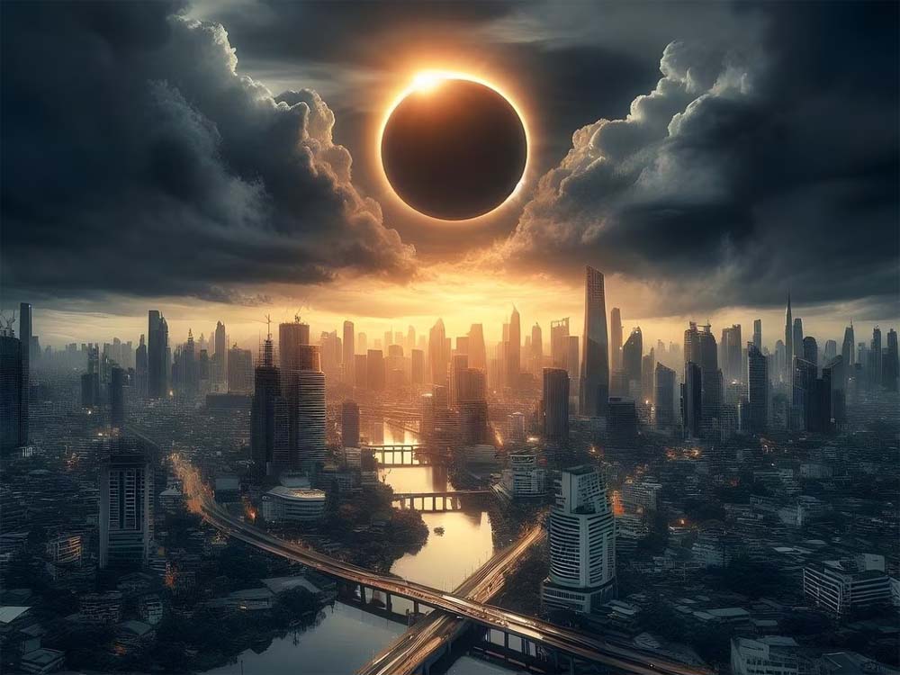 साल का पहला सूर्य ग्रहण शुरू, यह आंशिक सूर्यग्रहण है, यानी चंद्रमा हमारे सूर्य को पूरी तरह से ढक नहीं कर पाएगा