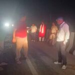 अज्ञात वाहन ने बाइक सवार दो लोगों को मारी टक्कर, गाड़ी से 20 मीटर दूर मिले शव