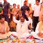 मुख्यमंत्री हेमंत सोरेन ने श्री राम जानकी तपोवन मंदिर के नवनिर्माण के लिए भूमि पूजन कर आधारशिला रखी