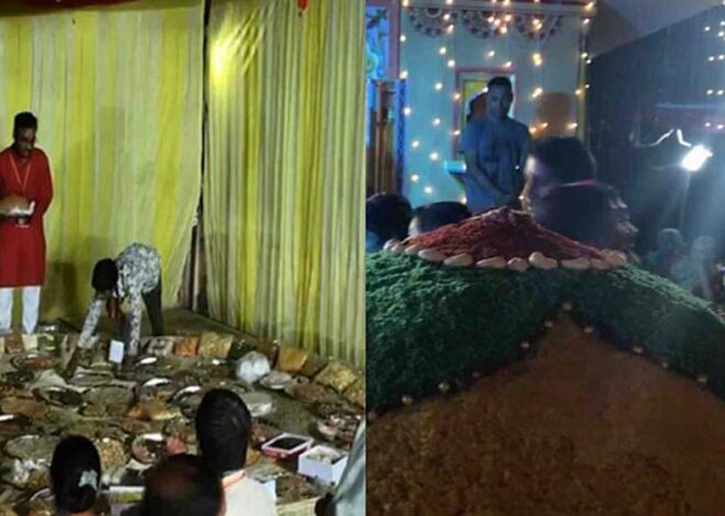 हनुमान जन्मोत्सव पर पचमठा मंदिर में धूम, 56 भोग से सजी महाथाली, तैयार हुआ पांच हजार किलो का लड्डू