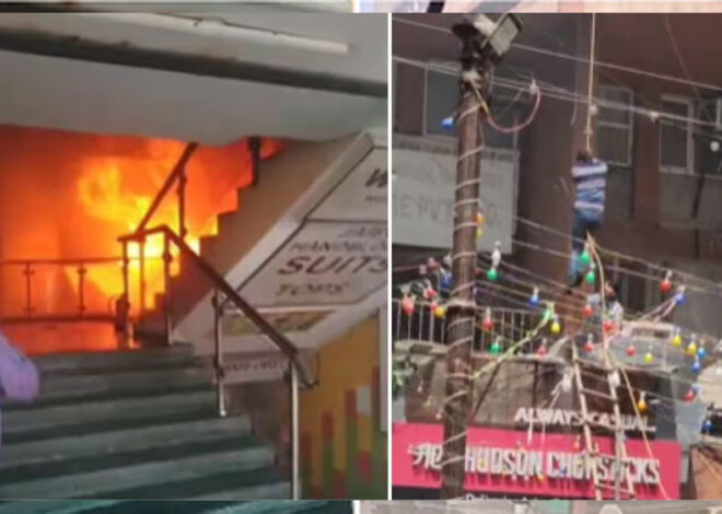 नोएडा के सेक्टर 18 में शॉपिंग कॉम्प्लेक्स में लगी भीषण आग, कई लोग फंसे