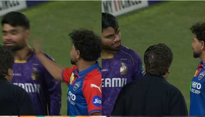 रिंकू सिंह को कुलदीप ने जड़ दिए 2 थप्पड़, भड़क गया KKR स्टार; यूजर बोले- बैन करो