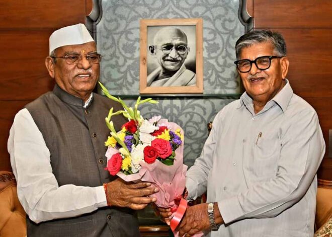 राज्यपाल बागडे की पंजाब के राज्यपाल कटारिया से मुलाकात
