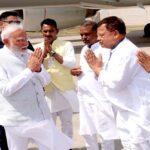 प्रधानमंत्री मोदी का ग्वालियर आगमन पर हुआ स्वागत