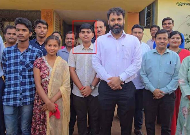 संकल्प जशपुर के नमन खुटियाँ 10वीं बोर्ड परीक्षा में स्टेट टॉपर