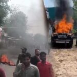 सिवनी में दो युवकों की हत्या, परिजनों ने शराब दुकान और गाड़ियों में आग लगाई, चक्काजाम किया