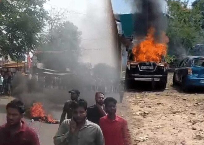 सिवनी में दो युवकों की हत्या, परिजनों ने शराब दुकान और गाड़ियों में आग लगाई, चक्काजाम किया
