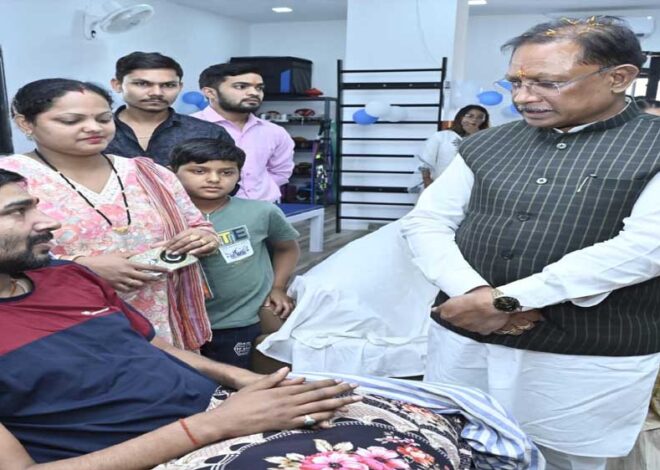 रायपुर : मुख्यमंत्री विष्णु देव साय ने न्यूरो स्पाइन रिहैबिलिटेशन सेंटर का किया शुभारंभ