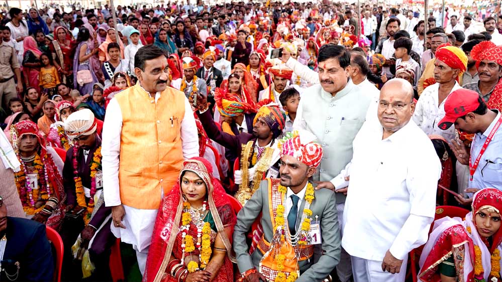 पाणिग्रहण संस्कार का भारतीय संस्कृति में महत्वपूर्ण : मुख्यमंत्री डॉ. यादव