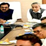 लोक निर्माण मंत्री और भास्कराचार्य संस्थान प्रमुख के बीच उच्च स्तरीय बैठक हुई