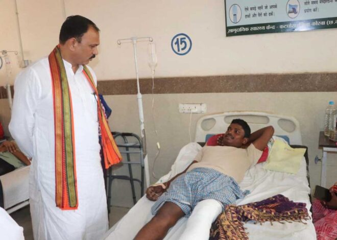 स्वास्थ्य मंत्री श्याम बिहारी जायसवाल एक दिवसीय प्रवास पर पहुंचे कोरबा
