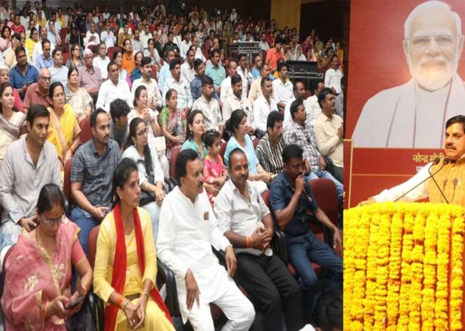 मुख्यमंत्री डॉ. यादव देवी अहिल्याबाई होलकर महानाट्य मंचन में हुए शामिल