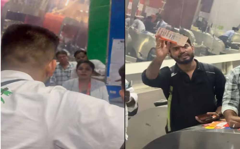 इंदौर एयरपोर्ट पर फ्लाइट रेडी का आया मैसेज, चेक इन काउंटर में नहीं मिला जवाब, फूटा पैसेंजर्स का गुस्सा, जमकर हंगामा