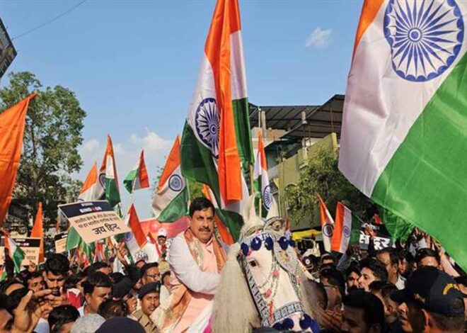 ऑपरेशन सिंदूर की सफलता पर सैनिकों के प्रति आभार व्यक्त करने के लिए भव्य तिरंगा यात्रा निकाली गई