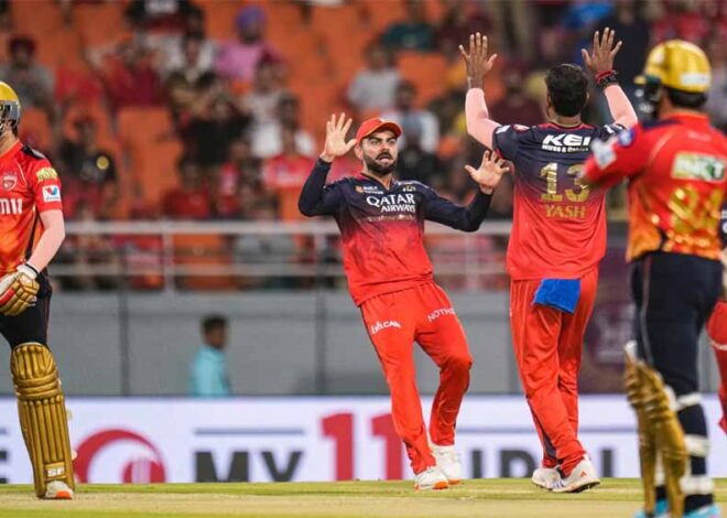 पंजाब किंग्स की टीम पहले क्वालीफायर में 101 पर हुई ढेर, हेजलवुड-सुयश ने बरपाया कहर