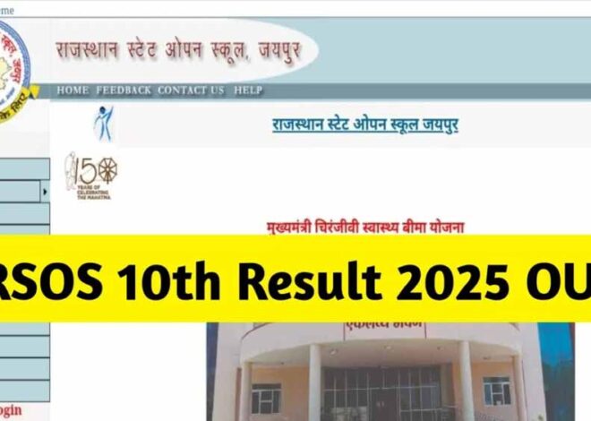 राजस्थान स्टेट ओपन बोर्ड ने 10वीं और 12वीं का रिजल्ट जारी
