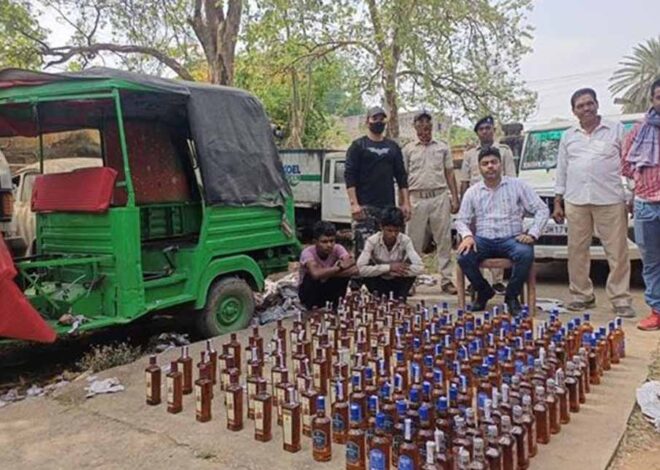 गोड्डा में भारी मात्रा में अवैध शराब जब्त