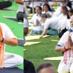 प्रधानमंत्री मोदी ने विशाखापट्टनम में 3 लाख लोगों के साथ किया योग, समंदर में नेवी का योगाभ्यास