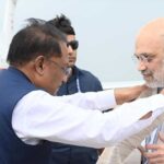 केंद्रीय गृह मंत्री श्री अमित शाह के छत्तीसगढ़ आगमन पर मुख्यमंत्री श्री विष्णुदेव साय ने स्वामी विवेकानंद एयरपोर्ट पर किया स्वागत