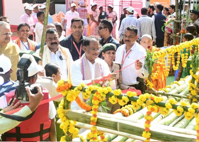 मुख्यमंत्री ने भोंगापाल में बांस नौका विहार केंद्र का किया शुभारंभ