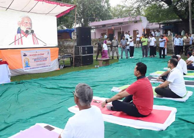 दौसा के गेटोलाव धाम में 11वां अंतरराष्ट्रीय योग दिवस मनाया, कर्नल राज्यवर्धन राठौड़ ने भी किया योगाभ्यास