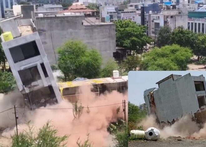 इंदौर में बारूद से इमारत उड़ाने पर हो गया विवाद, महापौर ने जांच के दिए आदेश