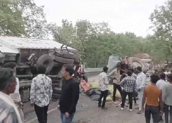 राजस्थान के सलूंबर क्षेत्र में एक दर्दनाक सड़क हादसा, लोहे से भरे ट्रक ने मारी 5 गाड़ियों को टक्कर, 3 की मौत