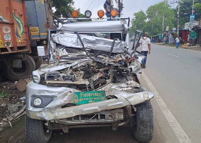 पटना-बख्तियारपुर फोरलेन पर हुए सड़क हादसा, कटिहार के राजद नेता की मौत, चार गंभीर
