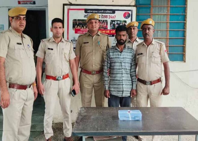 उदयपुर पिस्टल और जिंदा कारतूस के साथ एक संदिग्ध गिरफ्तार