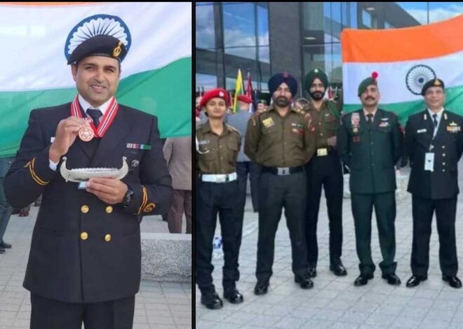 भारतीय नौसेना अधिकारी ओमकार सिंह ने वर्ल्ड मिलिट्री शूटिंग चैंपियनशिप में पुरुष वर्ग में सर्वश्रेष्ठ पिस्टल शूटर का पुरस्कार जीता