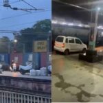 भोपाल स्टेशन पर मचा हड़कंप: प्लेटफॉर्म पर युवकों ने दौड़ाई कार और स्कूटर, वायरल हुआ वीडियो