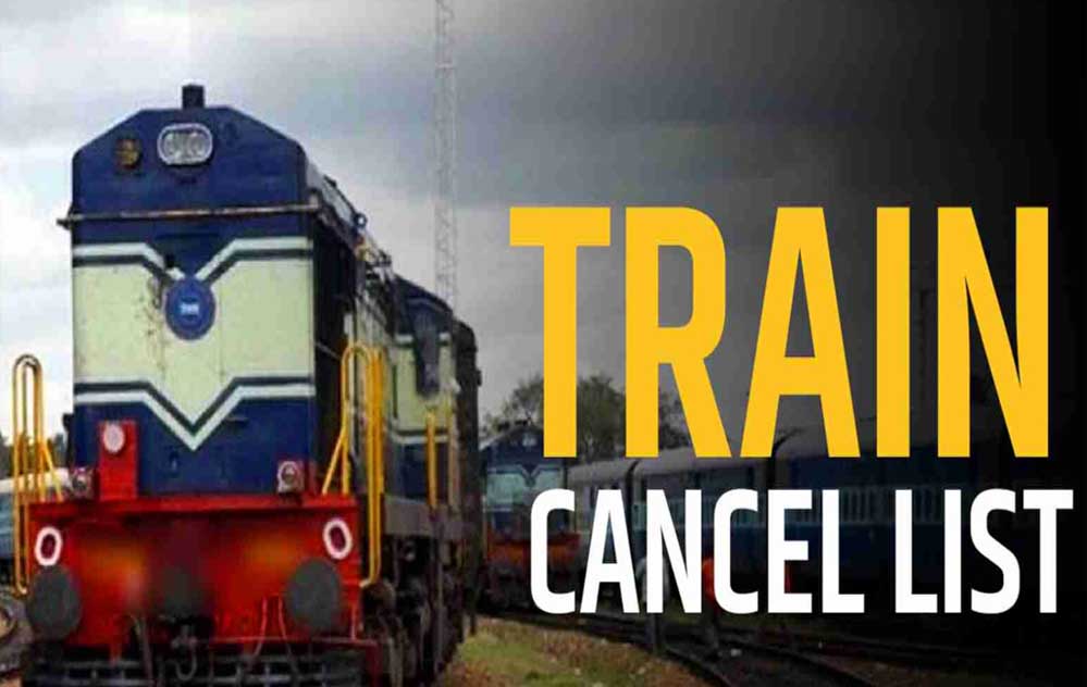 रेलवे ने छत्तीसगढ़ से होकर चलने वाली 16 ट्रेनों को कैंसिल कर दिया, कई गाड़ियां बदले हुए रूट से चलाई जाएंगी